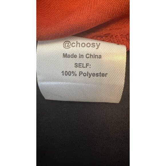 2/$30 NWT Choosy Size 12 Two-Tone Twist Front  Dress Black & Terra Cotta - Picture 15 of 16